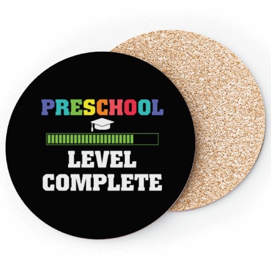 Preschool level complete Graduation Coasters