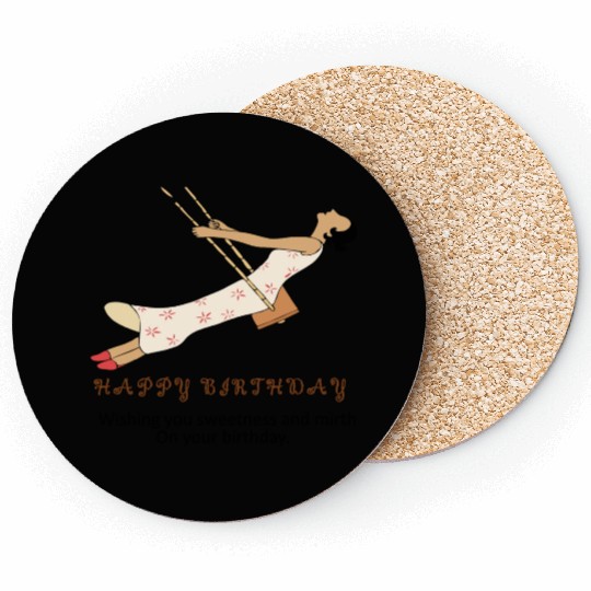 Birthday Bliss- Where Sweetness Meets Joy Coasters