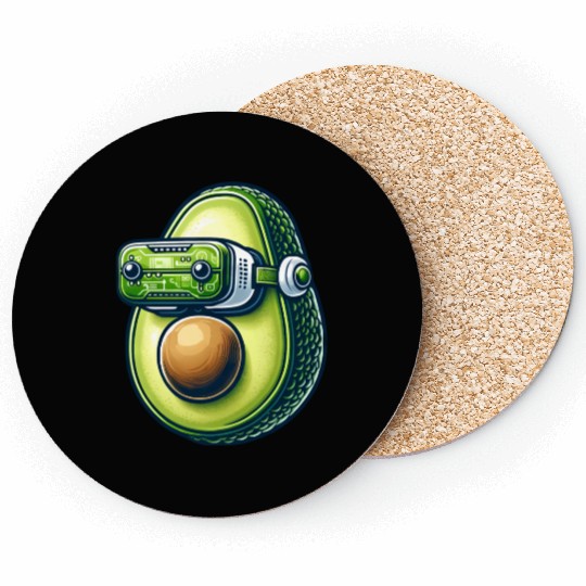 Avocado VR Gamer Virtual Reality Coasters