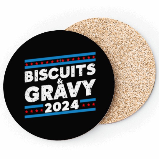 Biscuits and Gravy 2024 Presidential Election Coasters