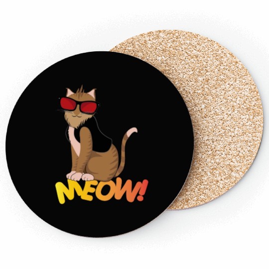 Cat Pose Meow! Coasters