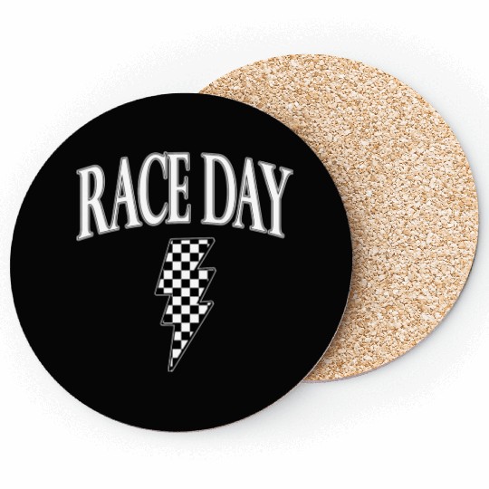 Race Day Checkered Coasters