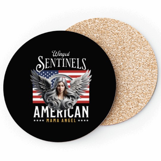 American Mama Angel Coasters