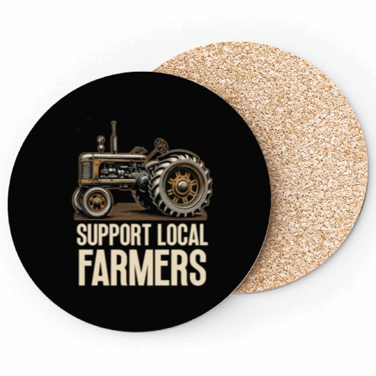 Farmers Market Farmer Agriculture Farming Food Coasters