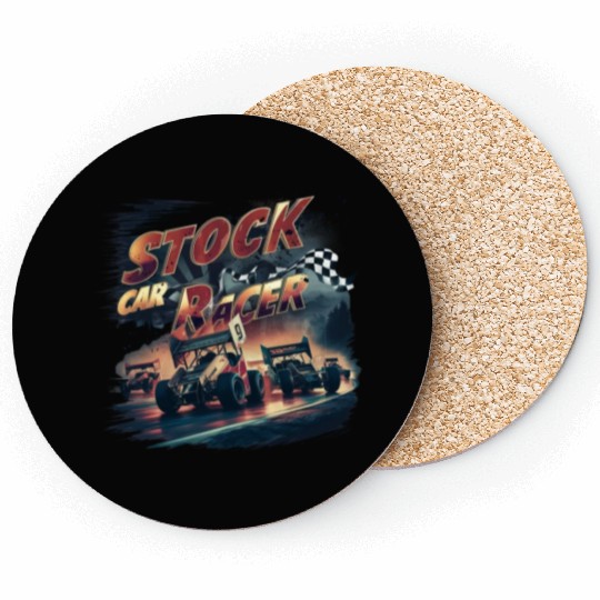 STOCK CAR RACER Coasters