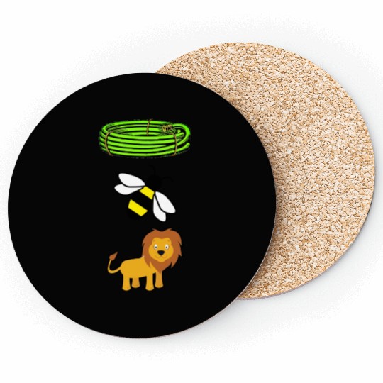 Hose Bee Lion (Hoes Be Lyin') Parody Coasters