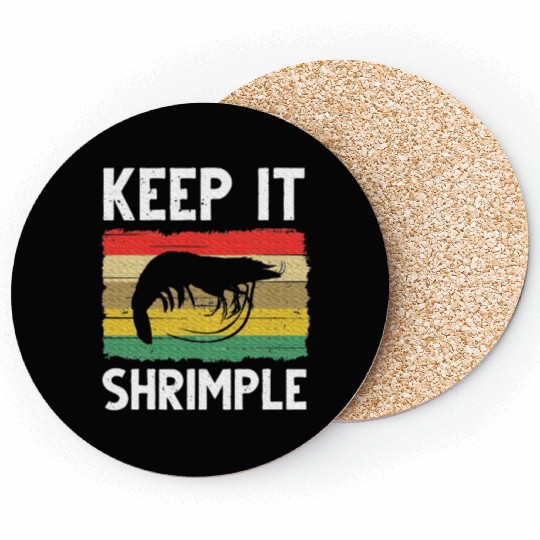 Shrimp Cool Fishing Prawn Lover Coasters