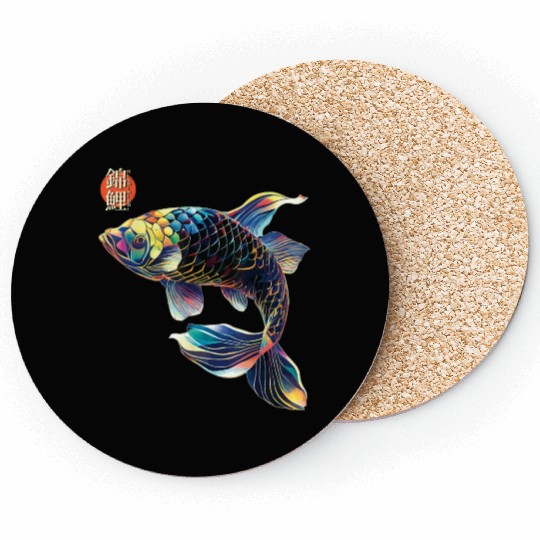 Japanese Koi Fish Koi Carp Lovers Women Men Kids T Coasters