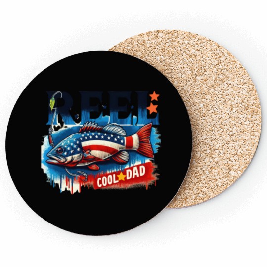 Reel Cool Dad Coasters