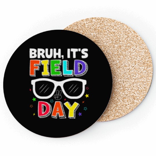Bruh It's Field Day for Teacher Boys Coasters