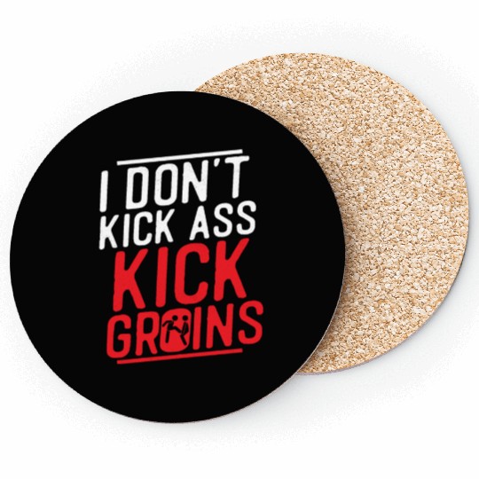 I Don't Kick Ass Kick Groins Training Krav Maga Ma Coasters