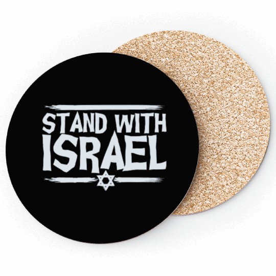 Stand With Israel Coasters