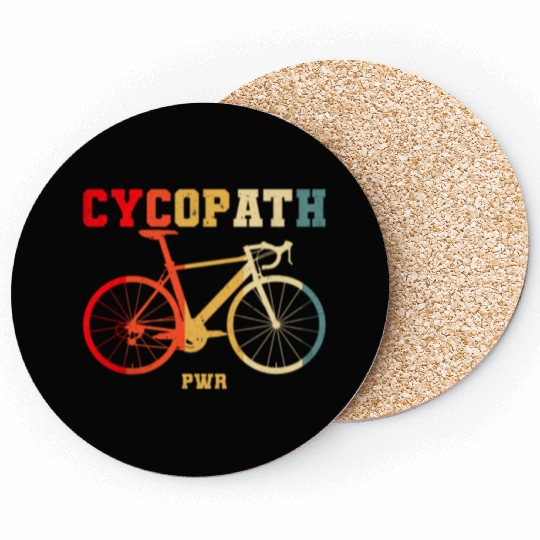 Cycopath PWR Cyclist Gravel MTB Funny Bike Coasters