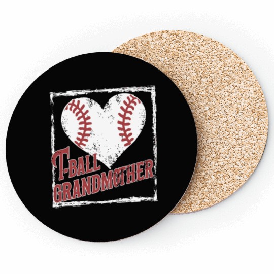 Baseball Grandma Grandmother Grandparents Day Coasters