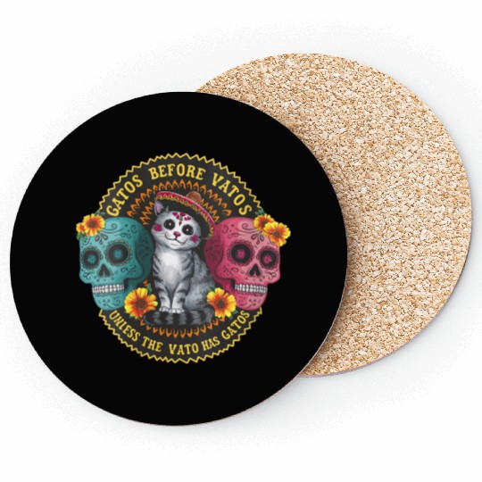 Womens Before Unless Cat Coasters
