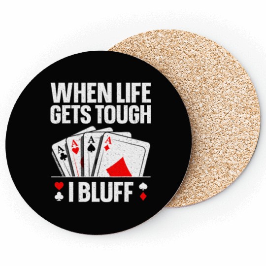 Poker Design Card Player Gambling Casino Coasters