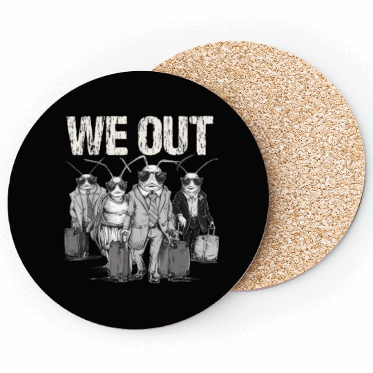 Cicada We Out Brood Emergence Coasters