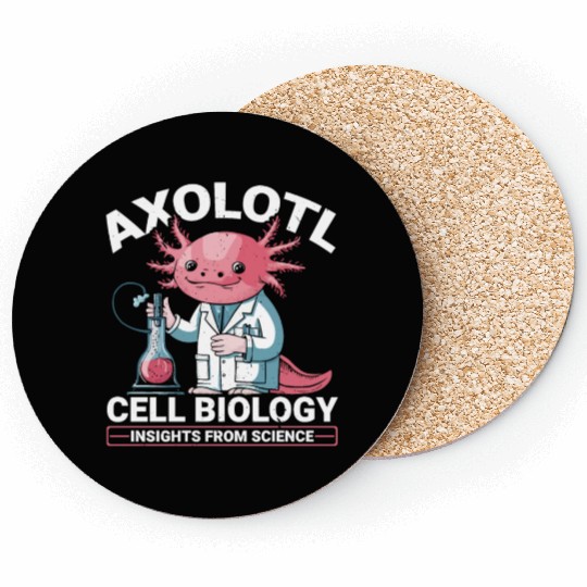 Axolotl Science Teacher Mexican Salamander Coasters
