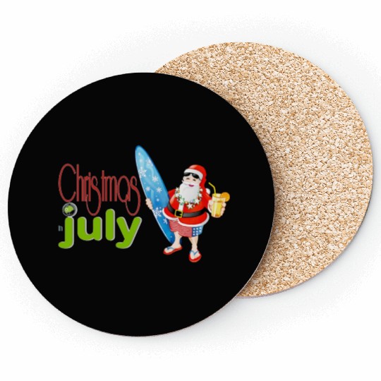 christmas in july Coasters