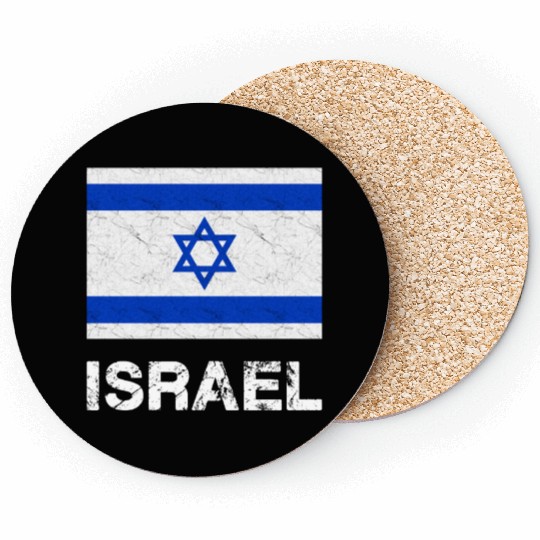 Israel Flag Coasters