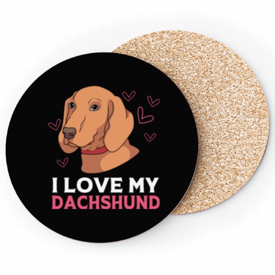 Pet Lover Wirehaired Dachshund Dog Coasters