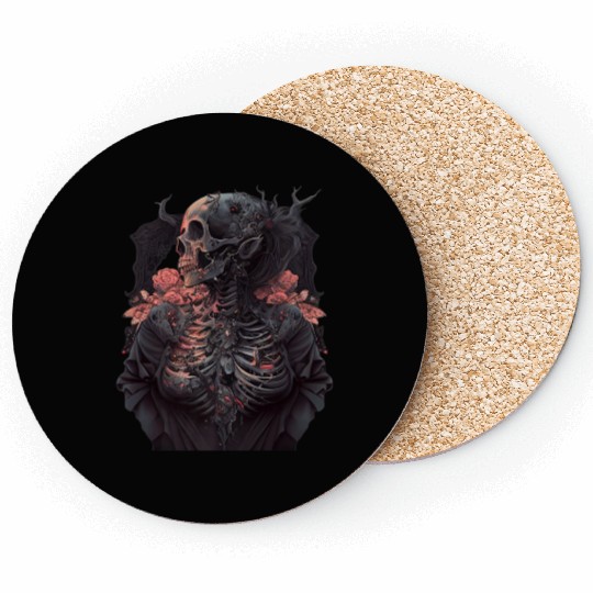 Aesthetic Grunge Clothes Fairycore Gothic Coasters