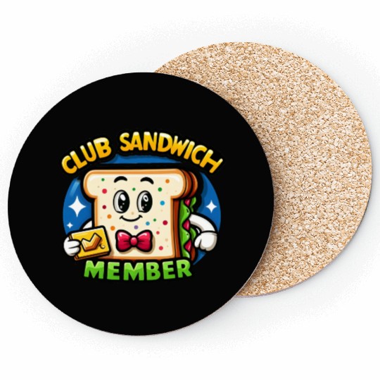 The Club Sandwich Member Coasters