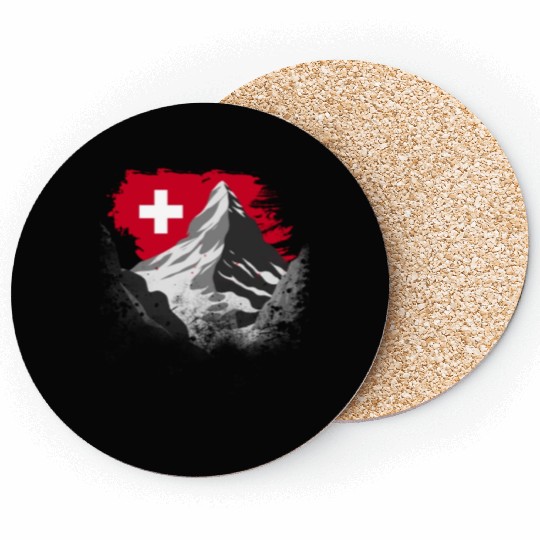 Vacation Skiing, Hiking, Mountain Switzerland Coasters