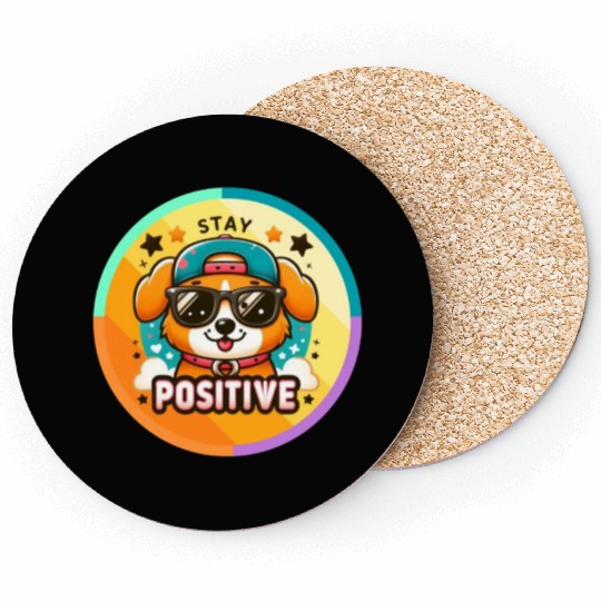 Stay positive Coasters
