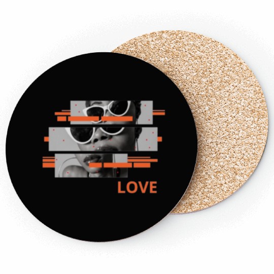 Love black ach Coasters