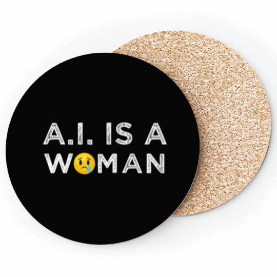 AI Woman Technology Computer Science Coasters