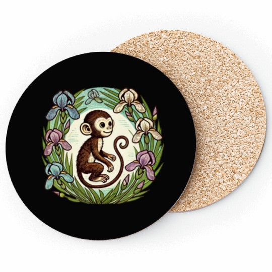 Iris Monkey Coasters