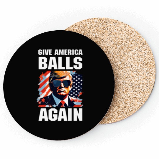America Trump 2024 Patriotic Republican Coasters