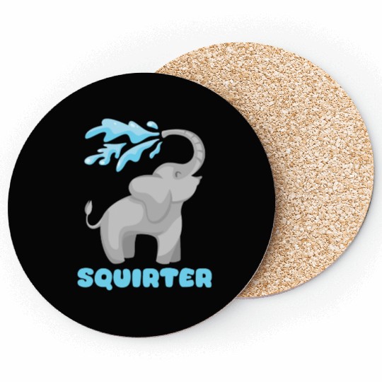 Hilarious Elephant and Inappropriat Gag Nerd, Geek Coasters