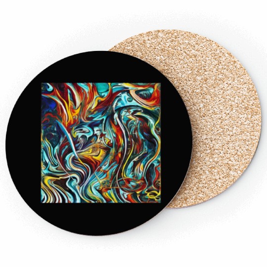 Multi abstrack Coasters