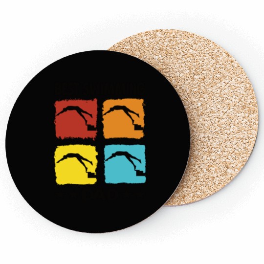 Best Swimming Dad Coasters