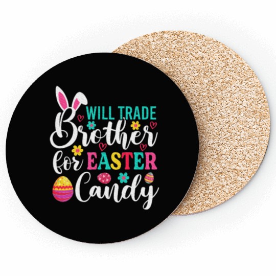 Trade Brother for Easter Candy Coasters