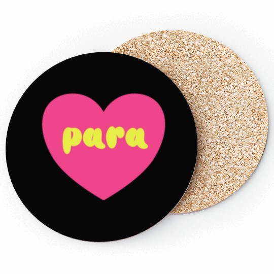 Para Paraprofessional Teacher Assistant Special Coasters