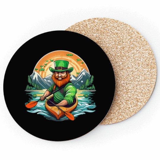 St. Patrick's Day Shamrock St Paddy's Day Kayak Coasters