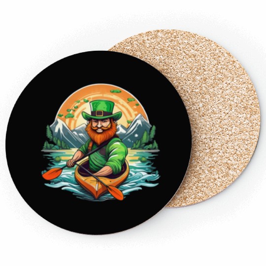 St. Patrick's Day Shamrock St Paddy's Day Kayak Coasters