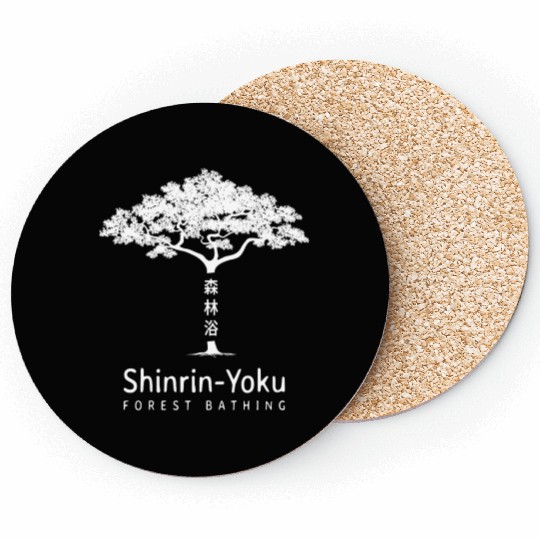 Shinrin Yoku Forest Bathing Nature Coasters