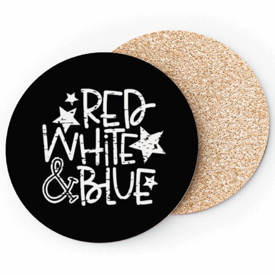 Red White And Blue Coasters
