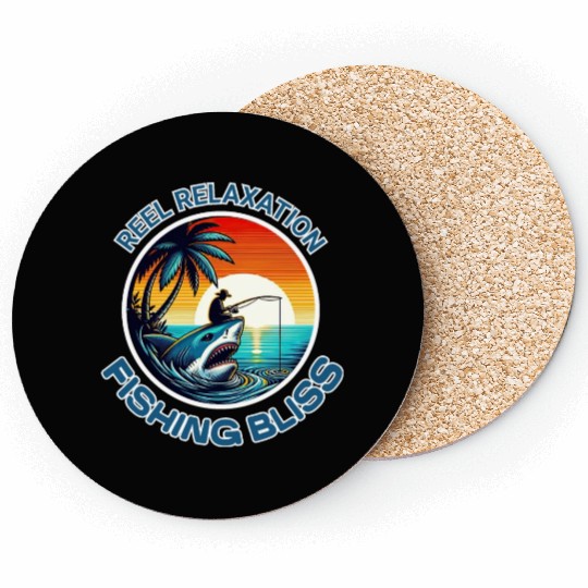 Reel Relaxation: Fishing Bliss Coasters