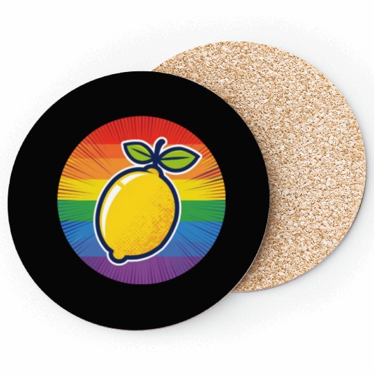 LGBTQ Lemon Coasters