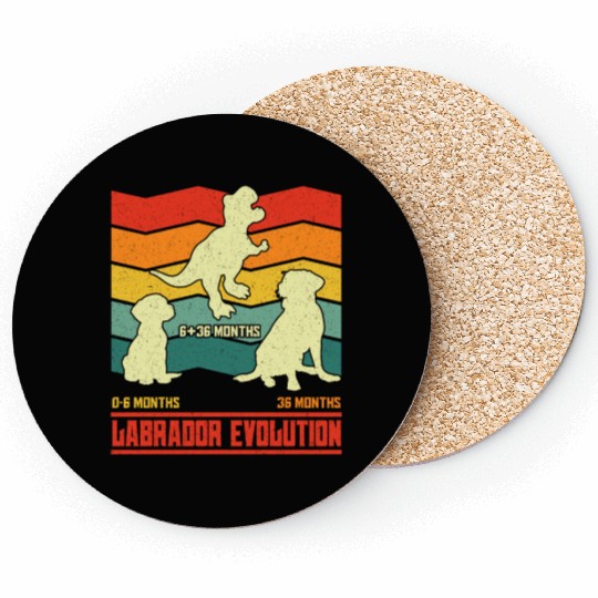 Labrador Lover LABRADOR EVOLUTION Funny Coasters
