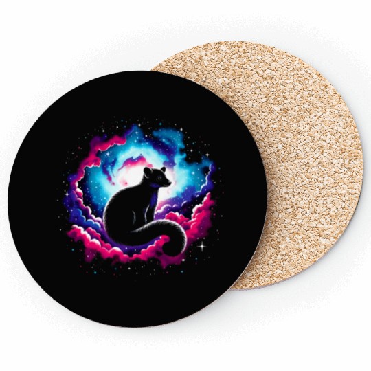 Cool Platypus Galaxy Space Art Coasters