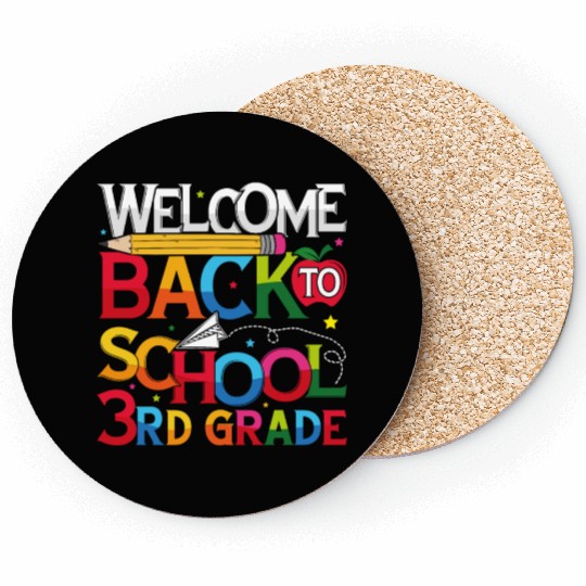 Welcome Back to School 3rd Grade Coasters teacher