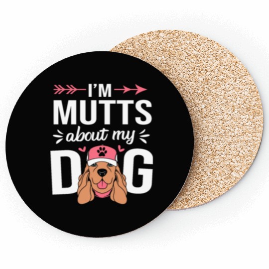 Funny Dog Lover Cocker Spaniel Mom Dog Mom Coasters