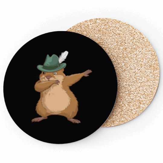 Groundhog Marmot for a Marmot lover groundhog fan Coasters
