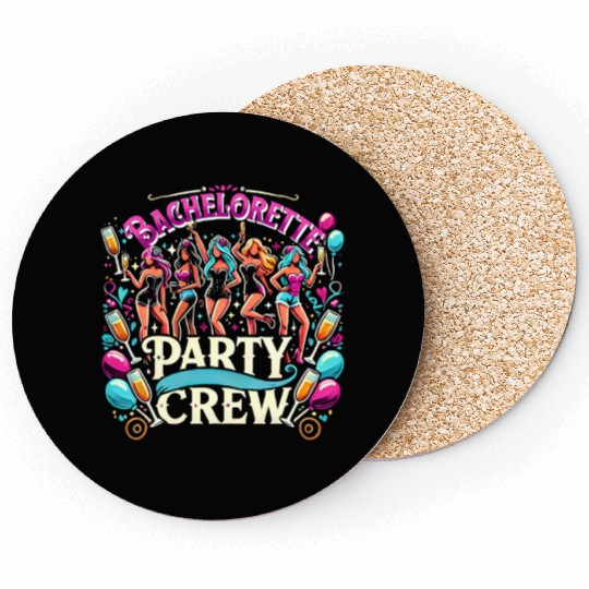 Bachelorette Party Crew Fun Coasters